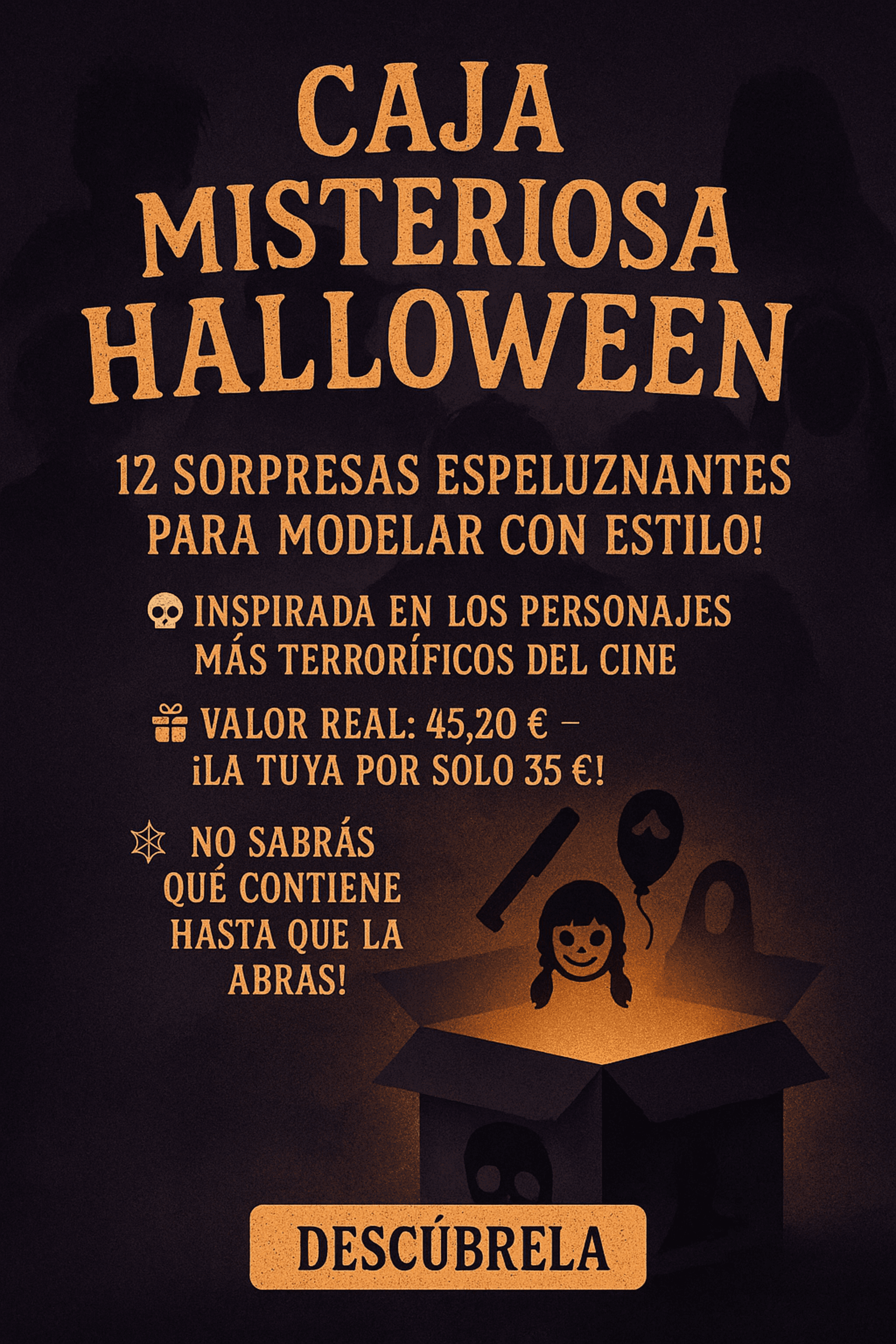 Caja misteriosa Halloween personajes icónicos - 2